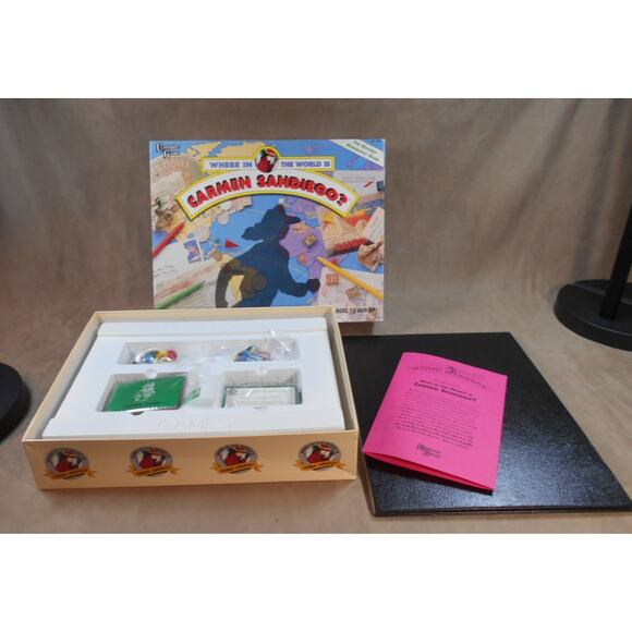 1992 Where in the World is Carmen Sandiego? University Games #1600 Complete - Picture 2 of 9